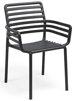 Кресло пластиковое Doga антрацит