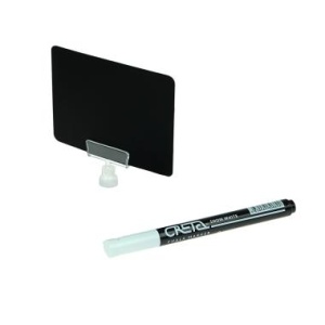 Ценникодержатель на магните MAG-CLIP 0 мм с табличкой A7 и белым маркером CRETA на водной основе