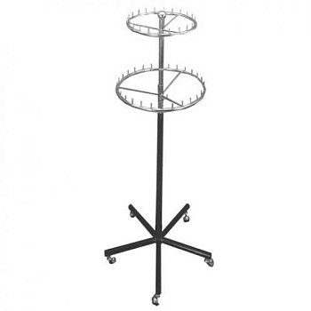 Z3-015 Стойка "Круг", d450+580мм, H=840-1800мм, черная