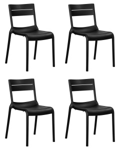 Набор 4 шт Стул обеденный DOBRIN TIM, черный (B-03) цена 9 950 ₽ Набор 4 шт Стул обеденный DOBRIN TIM, черный (B-03)