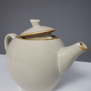 Чайник заварочный VITAL, фарфор, бежевый, 1,2л