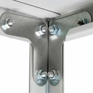 Стеллаж металлический BRABIX "MS Plus-200/50-5", 2000х1000х500 мм, 5 полок, регулируемые опоры, 291110, S241BR165502