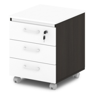 Тумба подкатная S-95 Сентида - Sentida (Восприятие) цвет Дуб Честерфилд и Белый