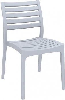 Стул пластиковый Ares серебристый