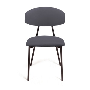 Стул Брэд, бархат серый 27