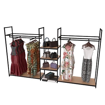 Стеллаж для одежды и аксессуаров КД-1706 в стиле Loft