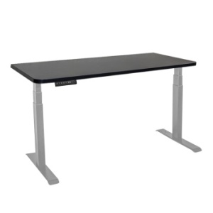 Стол с регулировкой высоты электрический LuxAlto LA-T33-2A3 серый/черный ЛДСП 120*60*2.5