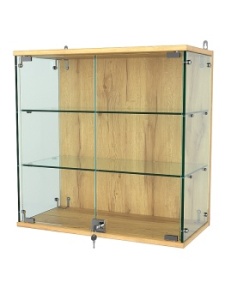 Витрина "АТРИУМ" настенная №1-1Г, Дуб Золотистый