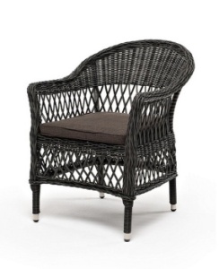 "Сицилия" плетеный стул из искусственного ротанга, цвет графитцвет Графит