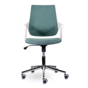 Офисное кресло Ситро, бирюзовый, пластик белый