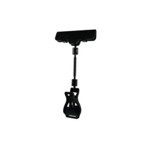 Ценникодержатель на прищепке универсальный с широким зажимом FX-CLAMP, ножка 50 мм