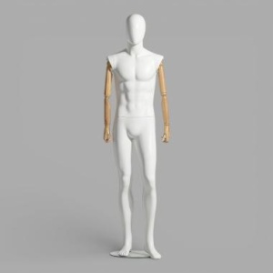 JMP-9NA Манекен мужской с деревянными руками