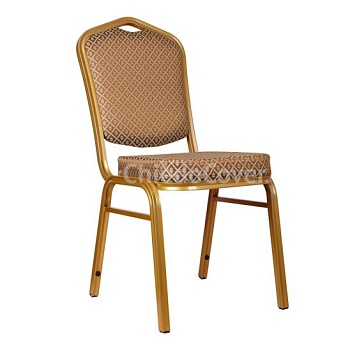 Стул Хит 25мм - бронза, ромб коричневый