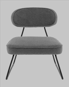 Кресло Kate new ткань букле темно-серый