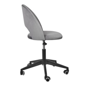 Стул Leo, вращающийся, на колесиках, темно-серый