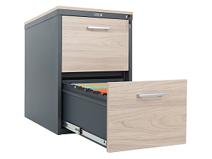 Картотеки металлические с декоративными панелями и топом из ЛДСП