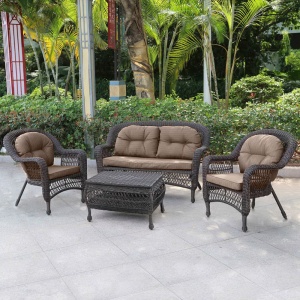 Плетеный комплект для отдыхаLV-520BB Brown-Beige