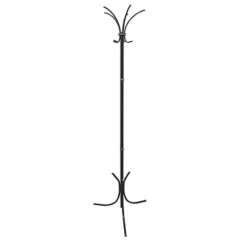 Вешалка-стойка "Нова-3", 1,83 м, основание 56 см, 5 крючков, металл, черная