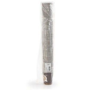 Стакан одноразовый бумажный 250/280 мл, КОМПЛЕКТ 50 шт., однослойный, Taste Quality, холодное/горячее, ФОРМАЦИЯ, HB80-280-0004