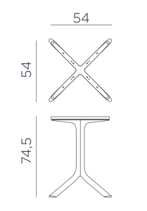 Подстолье пластиковое Clip тортора