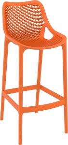 Стул пластиковый барный Air Bar 75 оранжевый
