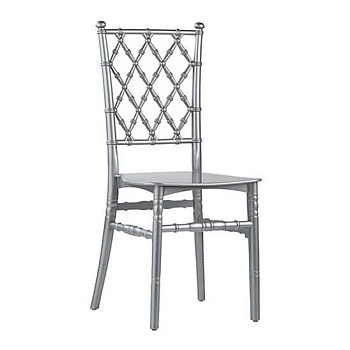 Стул Диамант пластиковый, серебрянный