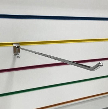 A296c/6p Крючок, длина 400мм, d=6мм, без наконечника, хром