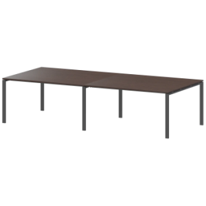 Стол на металлокаркасе для заседаний Арго-М АМП-240 Дуб венге/Антрацит