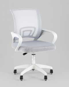 Кресло офисное TopChairs Simple SN серый пластик белый