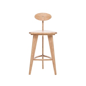 Стул барный 3 ноги прямые цвет Дуб шпон