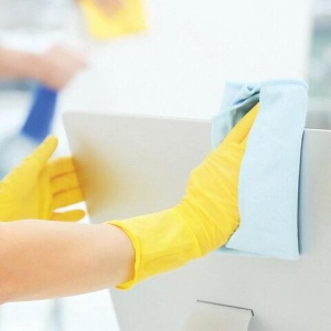 Перчатки хозяйственные латексные AVIORA, МНОГОРАЗОВЫЕ, х/б напыление, размер S (маленький) 402-566