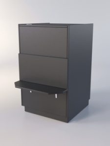 Прилавок "РОНА" №8-1-600мм, Черный