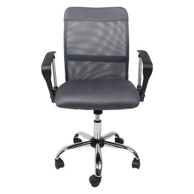 Кресло поворотное ARIA, LIGHT, ECO/сетка, серый+сетка-серая