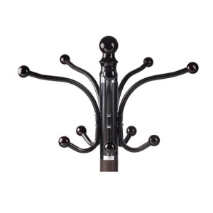 Вешалка-стойка BRABIX "CR-274", металл/мрамор, 1,8 м, на диске диаметром 38 см, 5 крючков + 4 дополнительных, венге, 601744