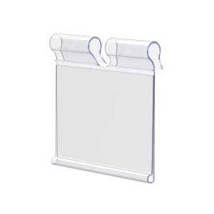 Ценникодержатель на крючок VH39 прозрачный, 50 мм