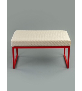 Банкетка Марсей 76-44 (бежевый/красный)