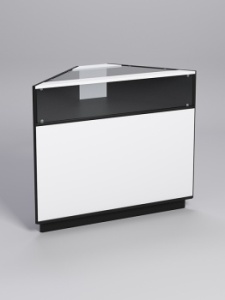 Прилавок "ТОРГОВЫЙ" №8, Черный, фасад белый