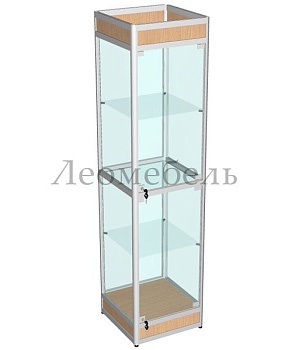ВА-500 Витрина из профиля С ПОДИУМОМ цвет Дуб сонома