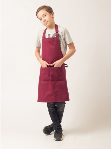 Фартук детский Eco kids 100% хлопок бордовый
