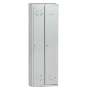 Шкаф металлический для одежды ПРАКТИК "LS-21", двухсекционный, 1830х575х500 мм, 29 кг