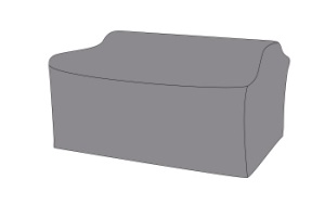 Защитный чехол на диван Капучино, двухместный 170×86,5×81,5 см, цвет темно-серыйцвет Темно-серый