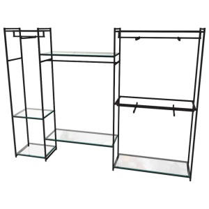 Стеллаж для одежды КС-2208 со стеклом