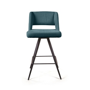 Стул полубарный Молли, ткань зеленый