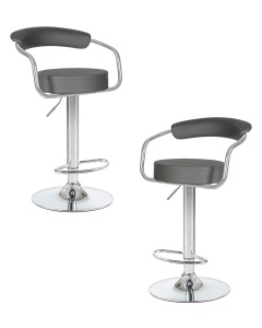 Набор 2 шт Стул барный DOBRIN MARTA, серый