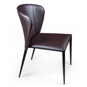 Стул Альберт, кожа коричневый