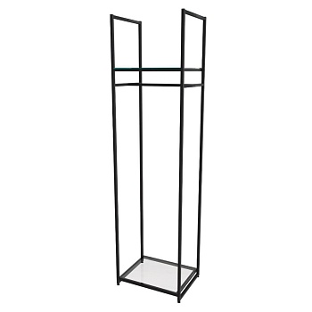 Стеллаж для одежды AС2260-02-Ч со стеклом 220х60х45