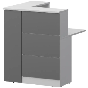 Модуль угловой правый Ресепшен Смарт СМР-32.9 Белый/Графит