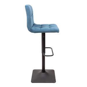 Стул барный Amazon, темно-лазурный, велюр