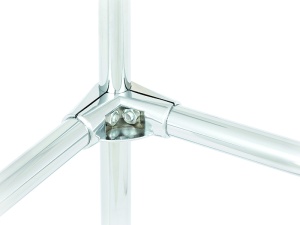 Крепёж угловой с одной полкой, UNO 6, хром