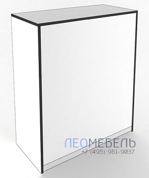   ПР-2 Прилавок рабочий глухой цвет Белый с черной кромкой